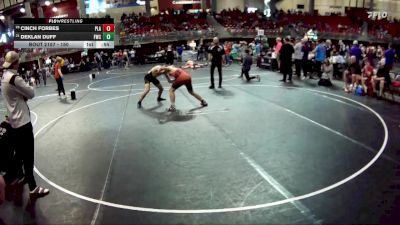 150 lbs Cons. Round 3 - Cinch Forbes, Plainview vs Deklan Duff, Fremont Wrestling Club