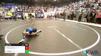 52 lbs 3rd Place - Nash McCuistion, Pryor Elementary Wrestling vs Kaysen Peters, Dark Cloud Wrestling Club