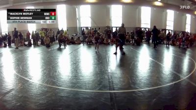 46-49 lbs 5th Place Match - Macklyn Motley, Warmup Gang Wrestling Club vs Sophie Newman, Shenandoah Valley Wrestling Cl