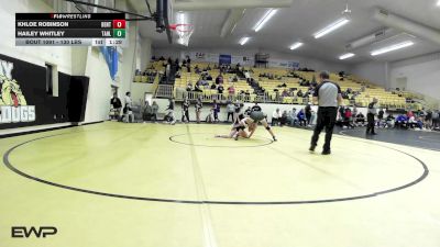 130 lbs Rr Rnd 2 - Khloe Robinson, Bentonville Girls vs Hailey Whitley, Tahlequah Girls HS