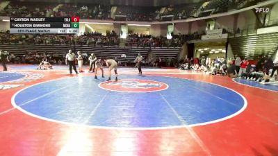 138-1A 5th Place Match - Houston Simmons, McNair vs Cayson Wadley, East Laurens