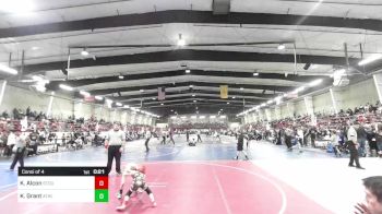 46 lbs Consi Of 4 - Kiah Alcon, Stout Wr Acd vs Korban Grant, Athlos Wrestling