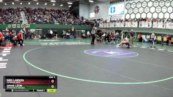 144 lbs Champ. Round 1 - Omar Leon, Springfield (Akron) vs Wes Larson, Lutheran West