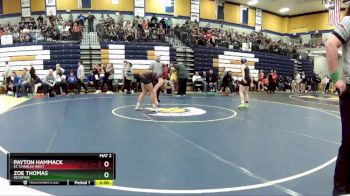 125 lbs. Champ. Round 1 - Zoe Thomas, Seckman vs Payton Hammack, St. Charles West