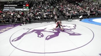 6A 144 lbs Semifinal - Cohen Mortensen, American Fork vs Colton Peshell, Riverton