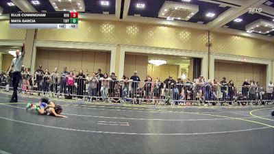 50 lbs Round Of 16 - Ellis Cunningham, Reign WC vs Maya Garcia, Tuff Kidz Outlaws WC