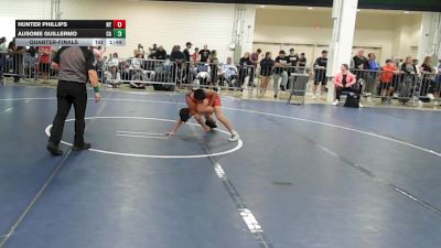 100 lbs Quarterfinal - Hunter Phillips, NY vs Ausome Guillermo, CA