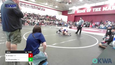 90 lbs Rr Rnd 2 - Brooks Grose, Ponca City Wildcat Wrestling vs Noah Shuemake, Viking Wrestling Club