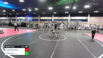 66 lbs Quarterfinal - Waylon Manderscheid, Legacy Elite vs Kyler Robinson, Shootbox WC