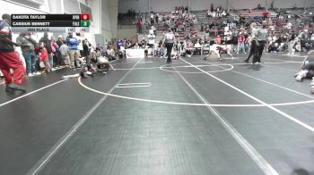 61 lbs 3rd Place - Dakota Taylor, Sperry Wrestling Club vs Cassius Bennett, Tulsa North Mabee Stampede