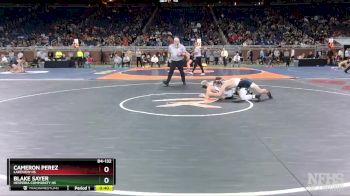 D4-132 lbs Cons. Round 3 - Blake Sayer, Hesperia Community HS vs Cameron Perez, Lakeview HS