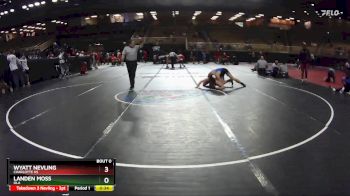 150 lbs Cons. Round 3 - Landen Moss, Ola vs Wyatt Nevling, Charlotte Hs