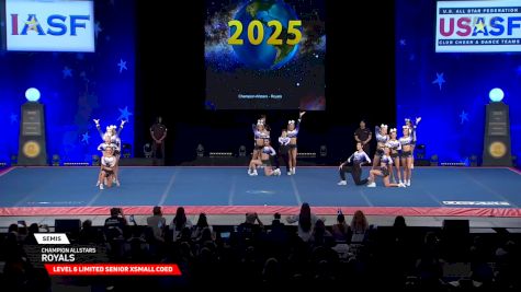 Champion Allstars - Royals [2025 L6 Limited Senior XSmall Coed Semis] 2025 The Cheerleading Worlds