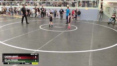 49 lbs Round 3 - Rylan Pegues, Juneau Youth Wrestling Club Inc. vs Caeden Abafo, Mid Valley Wrestling Club