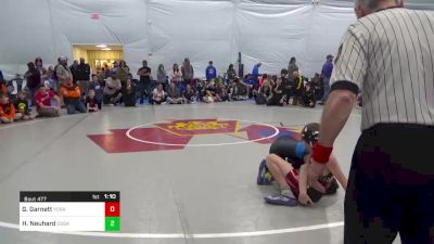 100 lbs Consi Of 8 #2 - Gavan Garnett, York vs Hunter Neuhard, Cogan Station