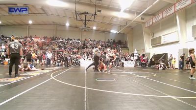 Quarterfinal - John (JD) Ferguson, Pawhuska Elks Takedown vs Brixton Byerley, Chanute Wrestling Club