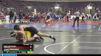 215 lbs Cons. Round 5 - Tate McCauley, Tioga Sr HS vs Ethan Hernandez, Elmira HS