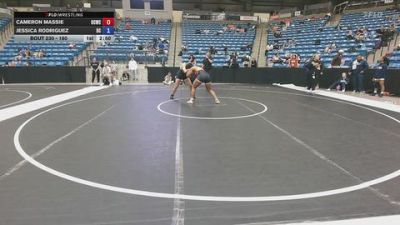 180 lbs Cons. Round 4 - Cameron Massie, OSU Cowgirl Wrestling Club vs Jessica Rodriguez, Doane