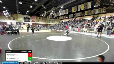 50/55 Semifinal - Mattis Wilson, Fallbrook Wrestling Club vs Martin Jenkins, Rancho Bernardo Wrestling Club