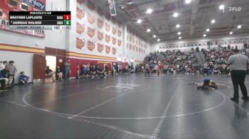 113 lbs Champ. Round 3 - Brayden LaPlante, Dundee vs Jarreau Walker, Streetsboro