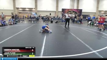 72 lbs Round 3 - Andrew Whitted, Cookeville Youth Wrestling vs Jaxon Flood, Higher Calling Wrestling Club