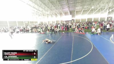 52 lbs Cons. Round 4 - Elliot Young, Uintah Wrestling vs Cal Downing, Wyoming Underground