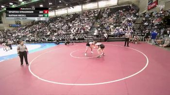 3A 150 lbs Cons. Semi - Nathan Nicoll, Canyon View vs Spartan Stradinger, Union