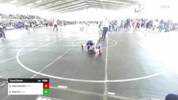 100 lbs Consolation - Daniel Hernandez, Bordertown Brawlers vs Armani Martin, Stout Wr Ac