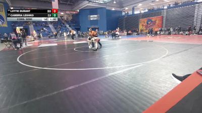 100 lbs Cons. Semi - Lottie Durant, Broad Run vs Cambria Leshko, Southern Lehigh