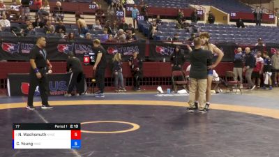 77 lbs Cons. Round 4 - Noah Wachsmuth, New York Athletic Club vs Caden Young, Mustang Wrestling Club