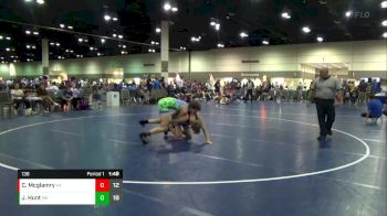 138 lbs Round 3 (10 Team) - Jakobe Hunt, Franklin Blue vs Caleb Mcglamry, Storm Wrestling Black