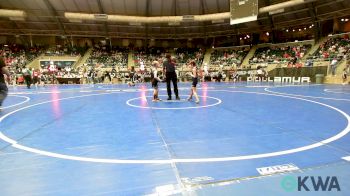 64 lbs Round Of 16 - Cohen Tonubbee, Chandler Takedown Club vs Kolten Horton, Checotah Matcats