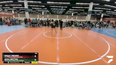 115-121 lbs Round 5 - Emma Britton, Texas Eagle Wrestling Academy vs Hailey Trevino, All American Wrestling Club