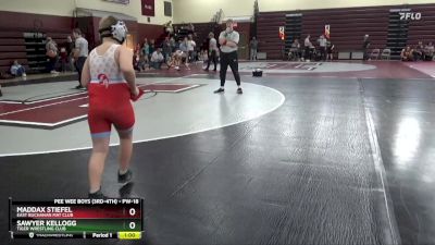 PW-18 lbs Round 5 - Sawyer Kellogg, Tiger Wrestling Club vs Maddax Stiefel, East Buchanan Mat Club