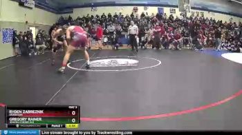 182 lbs Cons. Round 1 - Gregory Rainer, Jenkins (Chewelah) vs Ryden Zabreznik, Okanogan