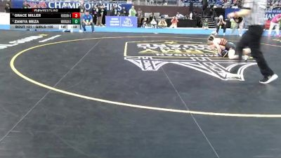 Girls-105 lbs Cons. Round 1 - Zaniya Meza, Montague (Girls) vs Grace Miller, Hudson (Girls)