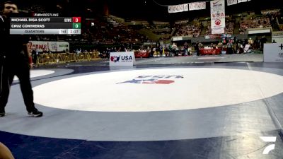 Junior Boys - 138 lbs Quarters - Michael Disa Scott, Golden State Wrestling Club vs Cruz Contreras