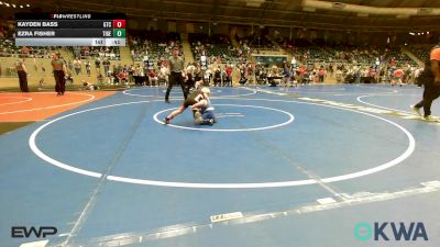 60 lbs Semifinal - Kayden Bass, Grove Takedown Club vs Ezra Fisher, Tiger Trained Wrestling