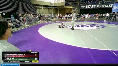 41-44 lbs Semifinal - Quinlan Dondlinger, Sumner Panthers Jr. Wrestling vs Zuri Silva, Gig Harbor Grizzlies Wrestling Club