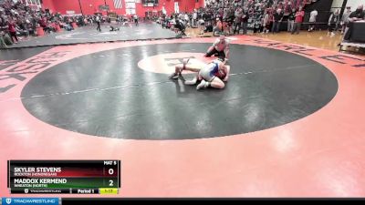 138 lbs Cons. Round 1 - Skyler Stevens, Rockton (Hononegah) vs Maddox Kermend, Wheaton (NORTH)