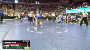 2A-144 lbs Cons. Round 2 - Carter Folkerts, Albia vs Connor Christopher, Eagle Grove