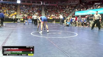 2A-144 lbs Cons. Round 2 - Carter Folkerts, Albia vs Connor Christopher, Eagle Grove