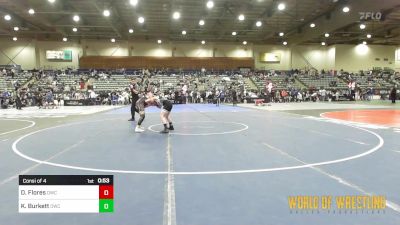 100 lbs Consi Of 4 - Deion Flores, Othello Wrestling Club vs Kayne Burkett, Orchard WC