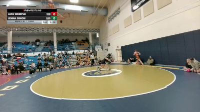 140A Round 1 - Jaya Wemple, Tongue River vs Jenna Simon, Lander Valley