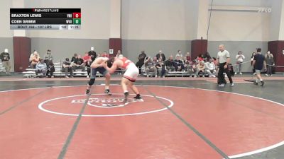 197 lbs Consi Of 8 #2 - Braxton Lewis, VMI - UNATT vs Coen Grimm, West Virginia - UNATT