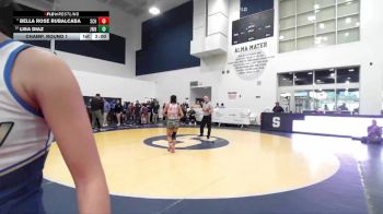 105 lbs Champ. Round 1 - Bella Rose Rubalcaba, Schurr vs Lisa Diaz, JW North