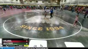 50 lbs Quarterfinal - Cael Weiss, Hot Springs Bison vs Brock Bader, Siouxland Wrestling Academy