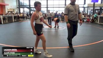 B-23 lbs Cons. Round 1 - Oliver Mann, Waverly Area Wrestling Club vs Jackson Green, Washington Matbackers