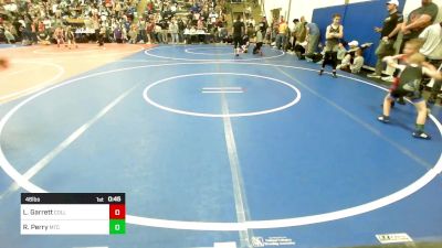46 lbs Consi Of 16 #1 - Liam Garrett, Collinsville Cardinal Youth Wrestling vs Ryden Perry, Miami Takedown Club