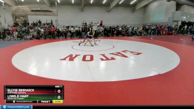 100 lbs Cons. Round 1 - Lorelei Mart, Douglas County vs Ellyse Rimmasch, Cheyenne Central